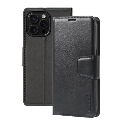 iPhone 16 Pro Max Hanman PU Flip Leather Wallet Case