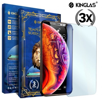 Kinglas 3 PCS 2.5D Standard Tempered Glass Screen Protector for iPhone XS Max / 11 Pro Max