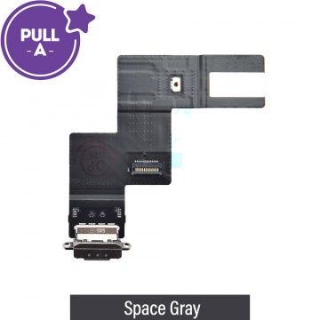 Charging Port with Flex Cable for iPad Air 13 (2024) / (2025)-Space Gray (PULL-A) 