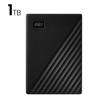 Western Digital 1TB My Passport Portable USB 3.2 External Hard Drive (WDBYVG0010BBK)
