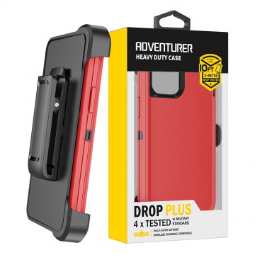 Shockproof Robot Armor Hard Plastic Case Cover with Belt Clip for iPhone 12 / 13 mini