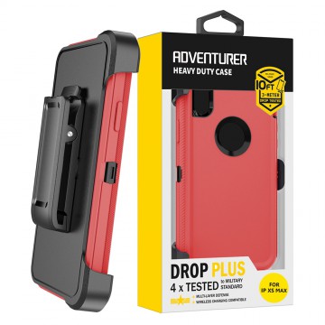 Shockproof Robot Armor Hard Plastic Case Cover with Belt Clip for iPhone XS Max