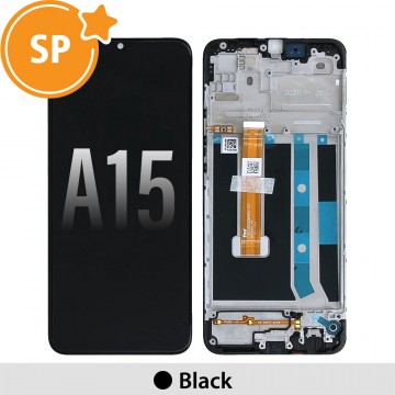 LCD Screen Replacement with Frame for OPPO A15 4907272 (Service Pack)-Black