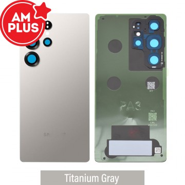 AMPLUS Rear Cover Glass for Samsung Galaxy S25 Ultra S938B-Titanium Gray