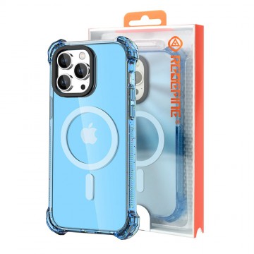 iPhone 15 Plus Bounce Impact Clear Shockproof Case Cover With Magnetic Ring