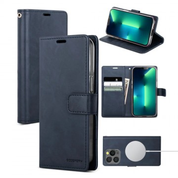 iPhone 16 Mercury Blue Moon Diary Case With Magnetic Ring