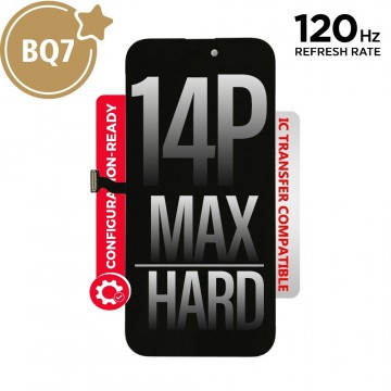 BQ7 Diagnosable Hard OLED Assembly for iPhone 14 Pro Max Screen Replacement (120HZ, Compatible for IC chip transfer)