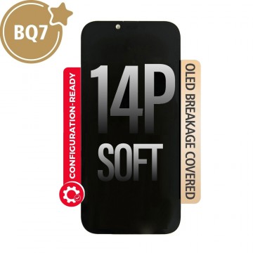 BQ7 Diagnosable Soft OLED Assembly for iPhone 14 Plus Screen Replacement (Configuration Ready,Compatible for IC chip transfer)