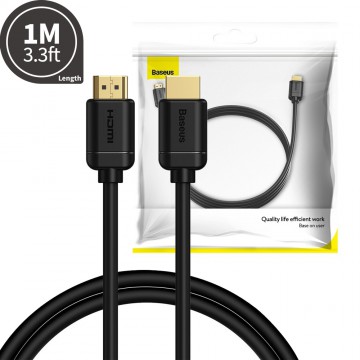 Baseus HDMI 2.0 cable 4K 60 Hz 3D HDR 18 Gbps CAKGQ-A01 1M