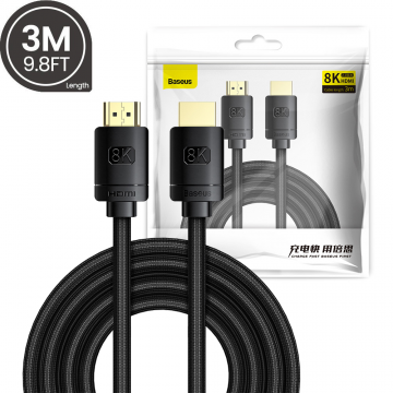 Baseus High Definition Series HDMI 8K to HDMI 8K Adapter Cable 3M