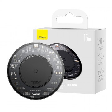 Baseus Simple 2 Wireless Charger 15W With Type-C To Type-C Cable-Cluster