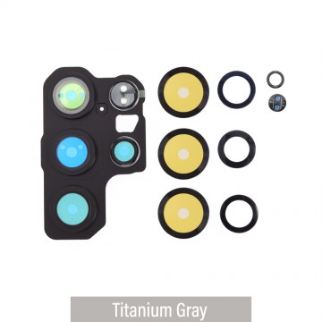 Rear Camera Glass With Frame for Samsung Galaxy S25 Ultra S938B-Titanium Gray