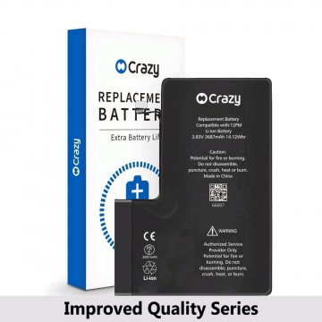 Crazy Improved Quality- iPhone 12 Pro Max Replacement Battery with Adhesive Strips 3687mAh (TI CHIP: 27546) (Cheapest Price)