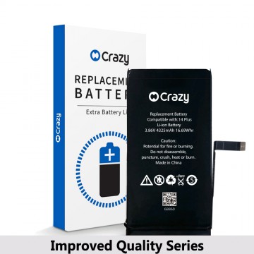 Crazy Improved Quality-iPhone 14 Plus Replacement Battery with Adhesive Strips 4325mAh (TI CHIP: 27546) (Cheapest Price)