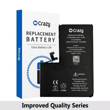 Crazy Improved Quality- iPhone 14 Pro Max Replacement Battery with Adhesive Strips 4323mAh (TI CHIP: 27546) (Cheapest Price)
