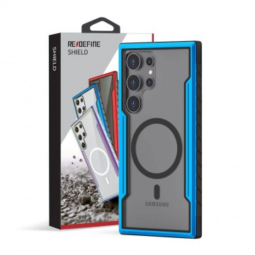 REDEFINE Shield Shockproof Heavy Duty Armor Case Cover With Magnetic Ring for Samsung Galaxy S24 Ultra
