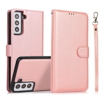 Magnetic Split PU Leather Flip Wallet Case for Samsung Galaxy S21 FE 5G