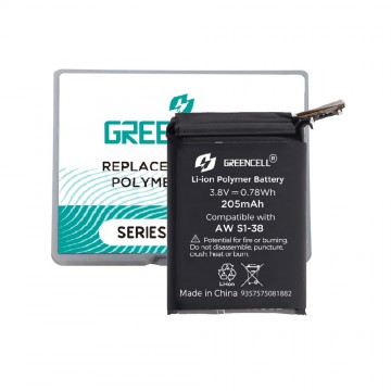 Greencell Apple Watch 1 (38mm) Replacement Battery with Adhesive Strips 205mAh
