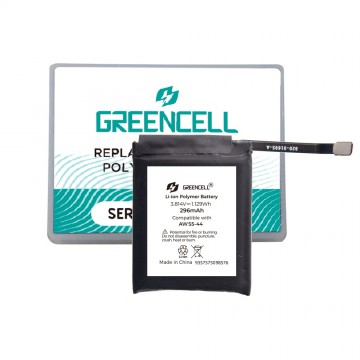 Greencell Apple Watch Series 5 44MM / SE (GPS / LTE) 44MM / SE2 (GPS / LTE) 44MM Replacement Battery with Adhesive Strips 296mAh