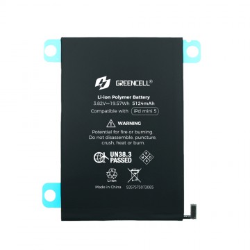 Greencell iPad mini 5 (2019) Replacement Battery 5124mAh with Adhesive Strips