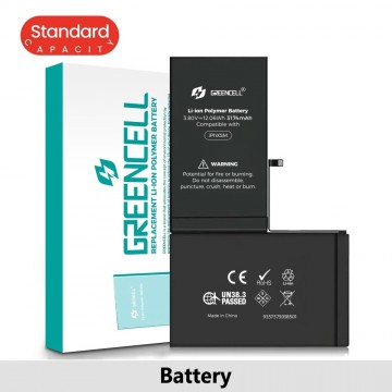 Greencell (Standard Capacity 3174mAh) iPhone XS Max Replacement Battery with Adhesive Strips (Original chip best quality in the market )