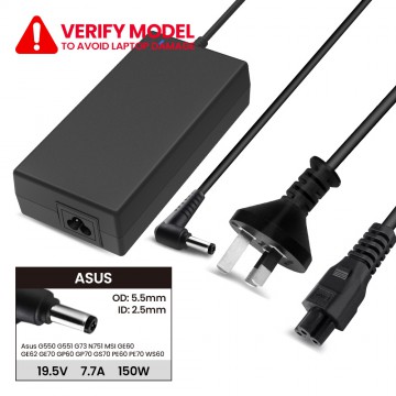 Laptop Power Adapter AS1501905525 For Asus G550 G551 G73 N751 MSI GE60 GE62 GE70 GP60 GP70 GS70 PE60 PE70 WS60