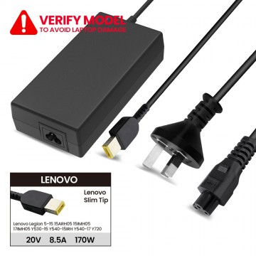 Laptop Power Adapter LO170200USB For Lenovo Legion 5-15 15ARH05 15IMH05 17IMH05 Y530-15 Y540-15IRH Y540-17 Y720 (Lenovo Slim Tip)
