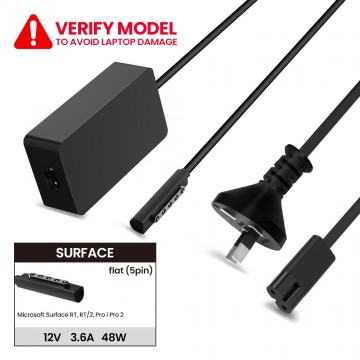 Laptop Power Adapter MI45120MS For Microsoft Surface RT, RT/2, Pro i Pro 2 (5 Pin)