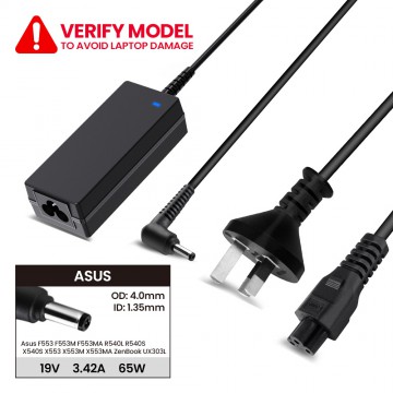 Laptop Power Adapter AS6519040135 For Asus F553 F553M F553MA R540L R540S X540S X553 X553M X553MA ZenBook UX303L