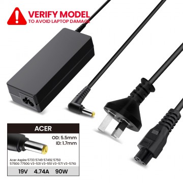 Laptop Power Adapter AR901905517 For Acer Aspire 5733 5749 5749Z 5750 5750G 7750G V3-531 V3-551 V3-571 V3-571G