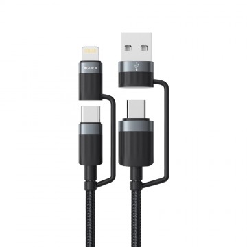 iQuick TransWire I Series 4 in 1 Charging Date Cable 1.2m for 15 / 16 / 17 Series