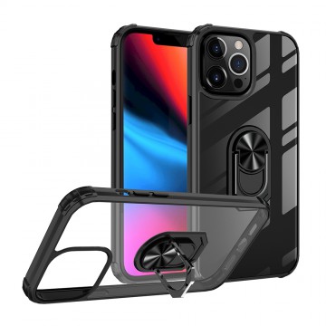 Ring Holder Military Shockproof Car Case Cover With Magnetic Ring for iPhone 13 Pro Max
