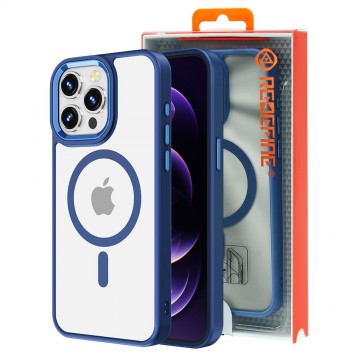iPhone 15 Pro Max Redefine Metal Camera Lens Transparent Case Cover With Magnetic Ring 
