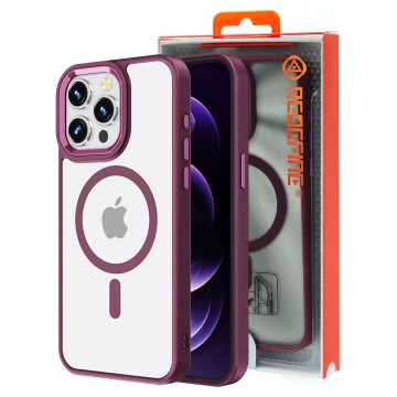 iPhone 15 Plus Redefine Metal Camera Lens Transparent Case Cover With Magnetic Ring 