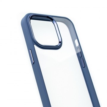 Metal Camera Lens Protection Clear PC Shockproof Case Cover for iPhone 12 / 12 Pro