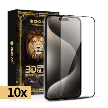 iPhone 17 Air Kinglas 10 Packs Full Coverage Tempered Glass Screen Protector 