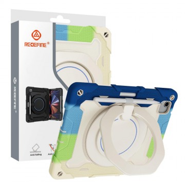 Armor Shockproof Handle Ring Rotation Case Cover for iPad Air 11 (2024) / iPad Air 11 (2025) / iPad Air 11 (2026)