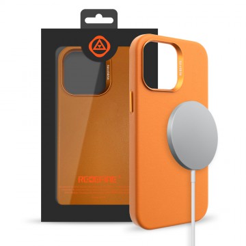 REDEFINE Metal Camera Lens PU Leather Case Cover With Magnetic Ring for iPhone 14 Plus
