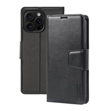iPhone 16 Pro Max Hanman PU Flip Leather Wallet Case