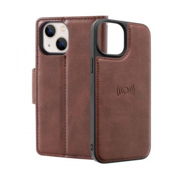 Hanman 2 in 1 Detachable Flip Leather Wallet Case With Magnetic Ring for iPhone 12 / 12 Pro