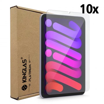 Kinglas 10 Packs Tempered Glass Screen Protector For iPad Mini 6 / Mini 7 (Include Wholesale Package)
