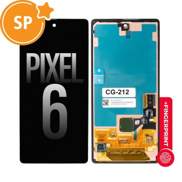 OLED Screen Digitizer with Bezel Frame and Fingerprint Sensor for Google Pixel 6 (Service Pack) (SEE HOW TO RECOVER THE FINGERPRINT FUNCTION AT DESCRIPTION)