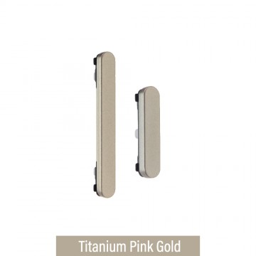 Power Button and Volume Button Side Button for Samsung Galaxy S25 Ultra S938B-Titanium Pink Gold
