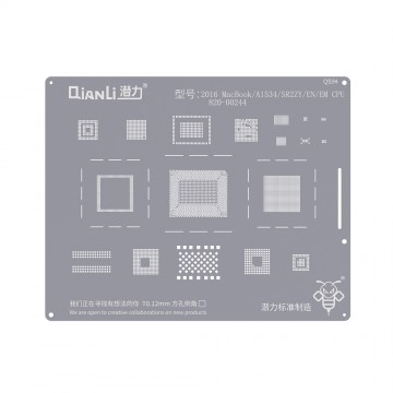 QianLi Bumblebee BGA Reballing Stencil (QS94) for 2016 MacBook / A1534 / SR2ZY / EN / EM CPU 820-00244