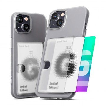 iPhone 15 Plus Mercury Goospery Rail 2 Card Holder Case Cover