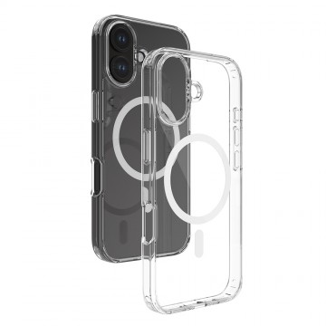 iPhone 15 Pro Max REDEFINE Ice-transparent Anti-fall Case Cover With Magnetic Ring