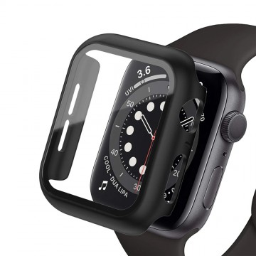 REDEFINE Hard PC Case with Tempered Glass Screen Protector for Apple Watch Series 4 / 5 / 6 / SE 44mm