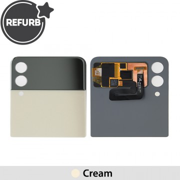 REFURB Outer OLED Screen Replacement for Samsung Galaxy Z Flip3 5G F711B-Cream