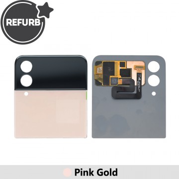 REFURB Outer OLED Screen Replacement for Samsung Galaxy Z Flip 4 5G F721B- Pink Gold