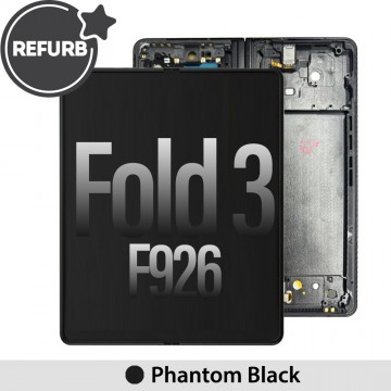 OLED Screen Replacement with Frame for Samsung Galaxy Z Fold3 5G F926B -Phantom Black (REFURB )